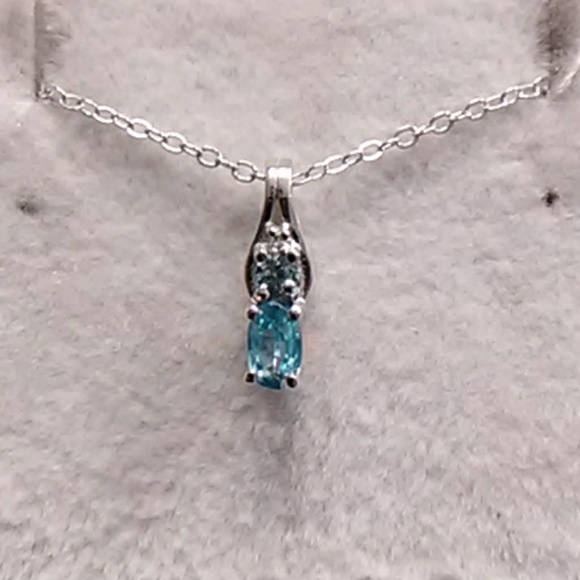 .50ctw Genuine Blue Zircon 925 Sterling Silver - Picture 3 of 6